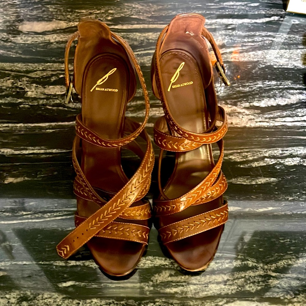 Brian Atwood high healed Sandals